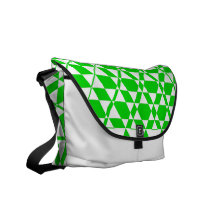 Sac messenger à ivoire de Triagonal (chaux) Sacoche