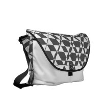 Sac messenger à ivoire de Triagonal (fumée) Besaces