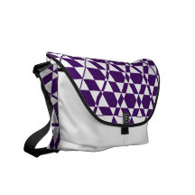 Sac messenger à ivoire de Triagonal (indigo) Sacoche