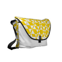 Sac messenger à ivoire de Triagonal (or) Sacoche