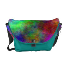 Sac messenger à Rickshaw de tiedye d'arc-en-ciel Besace