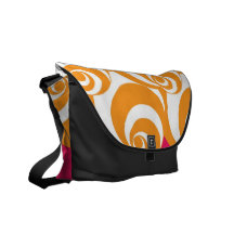 Sac messenger à vortex (orange/magenta) sacoche