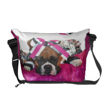 Sac messenger au Rickshaw zéro de chien de boxeur  Besaces