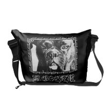 Sac messenger au Rickshaw zéro de chien de boxeur Besace