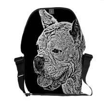 Sac messenger au Rickshaw zéro de chien de boxeur Sacoches