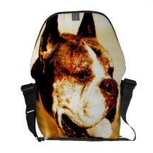 Sac messenger au Rickshaw zéro de chien de boxeur Besace