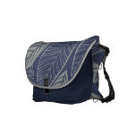Sac messenger bleu de beau feuille et argenté de m sacs messenger