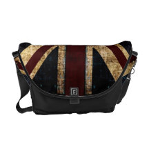 Sac messenger grunge à Union Jack Besace