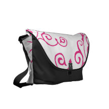 Sac messenger (magenta) à ivoire de Cirrus Sacoche