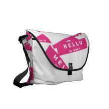 Sac messenger (magenta) à ivoire de Merhaba Besaces