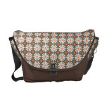 Sac messenger - motif de marguerite en Brown sacs messenger