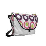 Sac messenger rose à Rickshaw de motif d'olives de sacs messenger