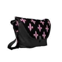 Sac messenger rose au Rickshaw zéro de Fleur de li Besace