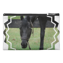 Sac noir d'accessoires de cheval trousses de voyage