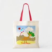 Sac orange Fourre-tout de nom de dinosaure de Para