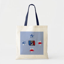 Sac patriotique d'étoiles