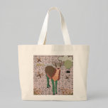 Sac rose peint de daine sacs