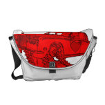 Sac rouge classique de Rolls Royce Valentine Besace