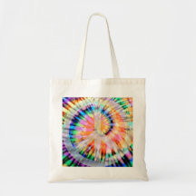 Sac teint par cravate de signe de paix