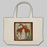 Sac tropical de monogramme de girafes sacs