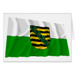 Sachsen Flag Greeting Cards