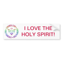 Sacrament of Confirmation - Descent of Holy Spirit Bumper Sticker
