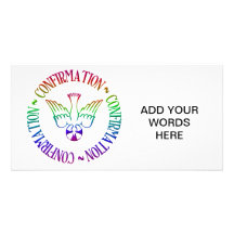 Sacrament of Confirmation - Descent of Holy Spirit Custom Photo Card