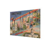 Sacramento, CaliforniaLarge Letter Scenes 2 Gallery Wrapped Canvas