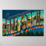 Sacramento, CaliforniaLarge Letter Scenes Poster