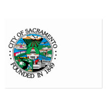 Sacramento city seal business card templates