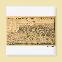Sacramento from the Sky, 1923 magnets