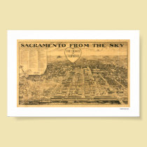 Sacramento from the Sky, 1923 Poster posters