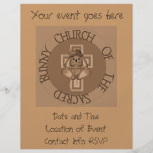 Sacred Bunny Church Personalized Flyer
