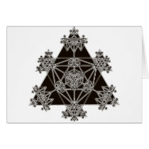 Sacred Geometry: Black Triangles: Card