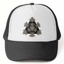 Sacred Geometry: Black Triangles: Trucker Hats