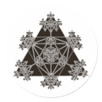 Sacred Geometry: Black Triangles: Stickers