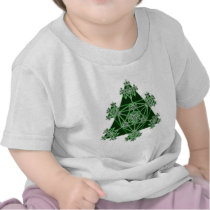 Sacred Geometry: Green Triangles: T Shirt