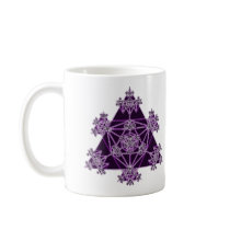 Sacred Geometry: Violet Triangles: Mug