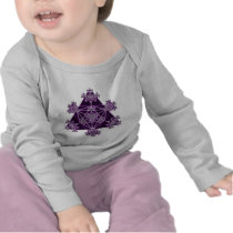 Sacred Geometry: Violet Triangles: T-shirts