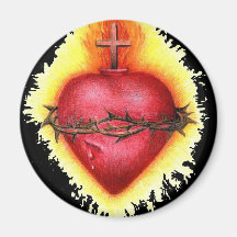 Sacred Heart 2 Refrigerator Magnet