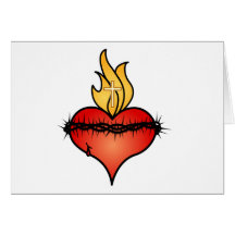 Sacred Heart - Customized Greeting Card