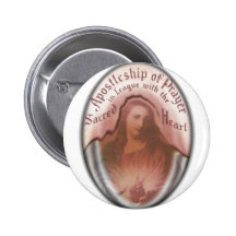 Sacred Heart Jesus Christian Catholic Modern Art Button