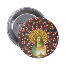 Sacred Heart Jesus Pinback Buttons