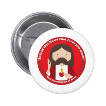 Sacred Heart of Jesus Button