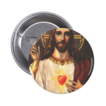 Sacred Heart of Jesus Pinback Button