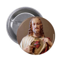 Sacred Heart of Jesus Pinback Buttons