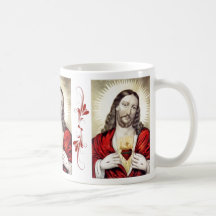 Sacred Heart of Jesus Vintage Artwork Custom Mug