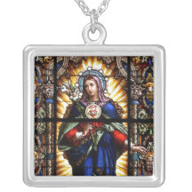 Sacred Heart of Mary Custom Necklace
