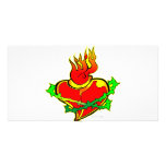 Sacred Heart Tattoo Photo Card Template