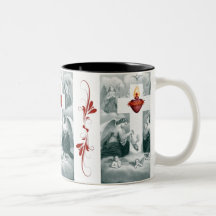 Sacred Heart Vintage Artwork Custom Mug